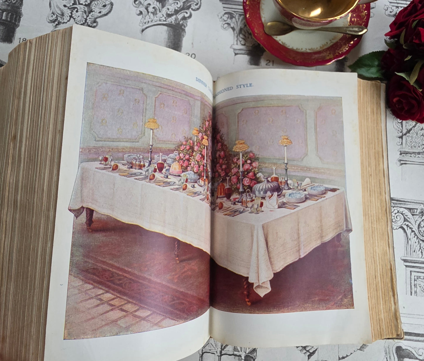 1906 Mrs Beeton's Book of Household Management - Large Illustrated Antique Book