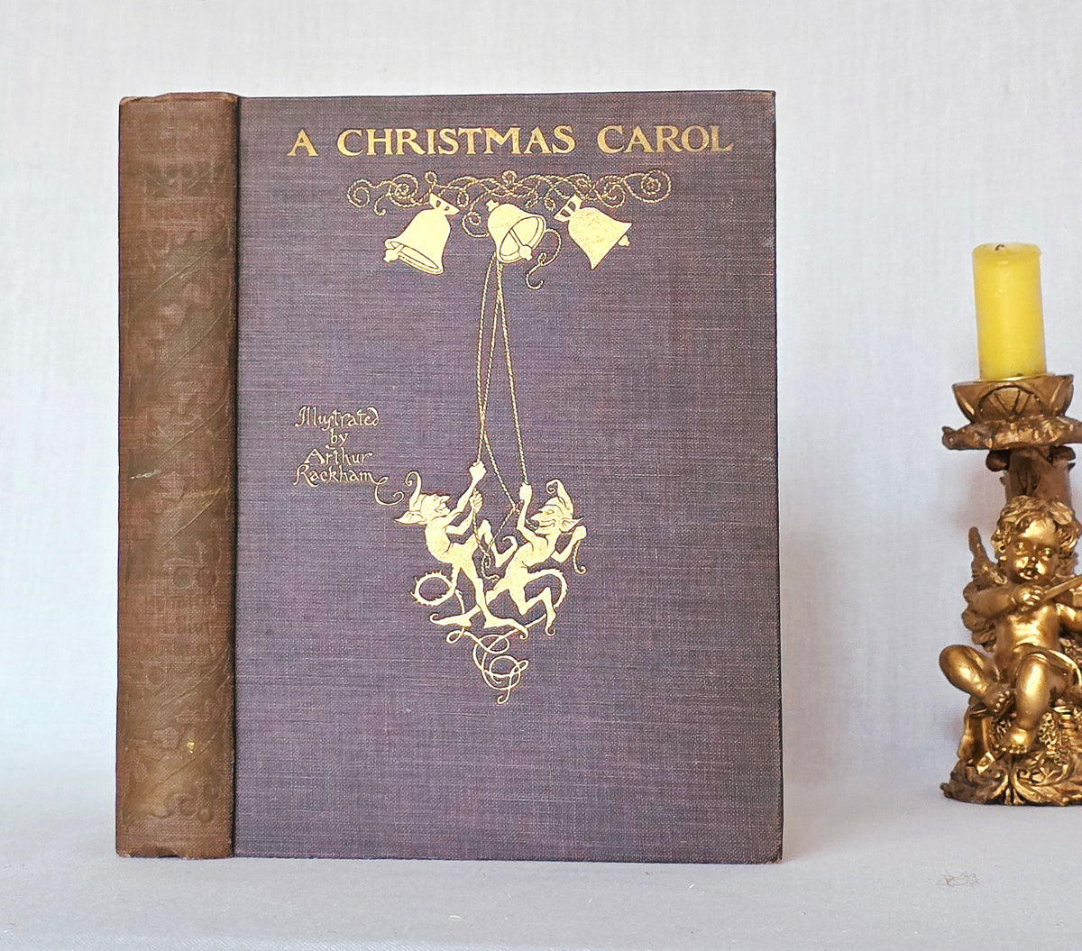 1915 A Christmas Carol by Charles Dickens - Illustrated Antique Christmas Book