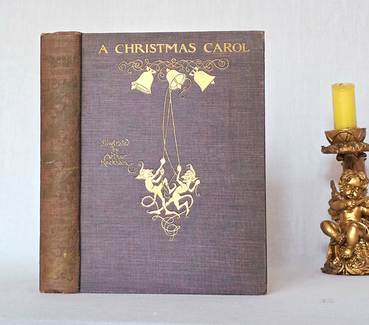 1915 A Christmas Carol by Charles Dickens - Illustrated Antique Christmas Book