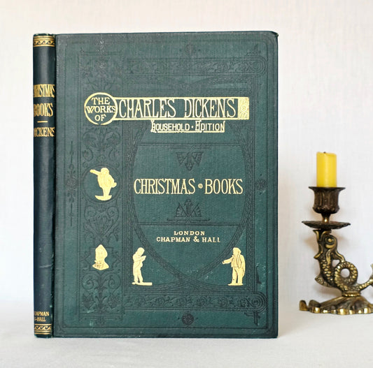 1880 Christmas Books by Charles Dickens - Antique Illustrated Edition