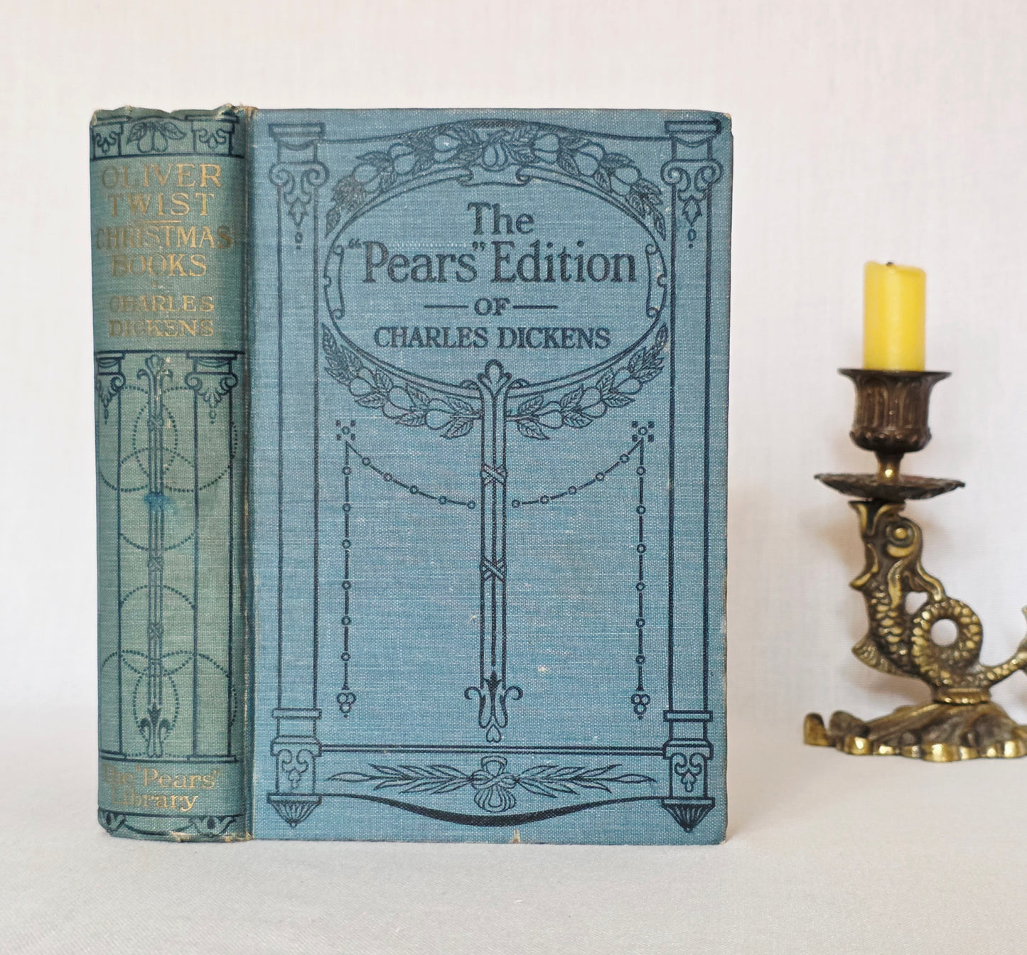 1912 Oliver Twist and Christmas Books by Charles Dickens - Antique Book