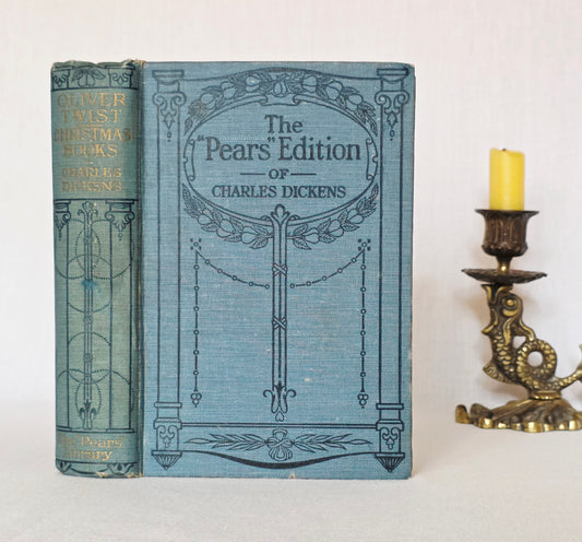 1912 Oliver Twist and Christmas Books by Charles Dickens - Antique Book