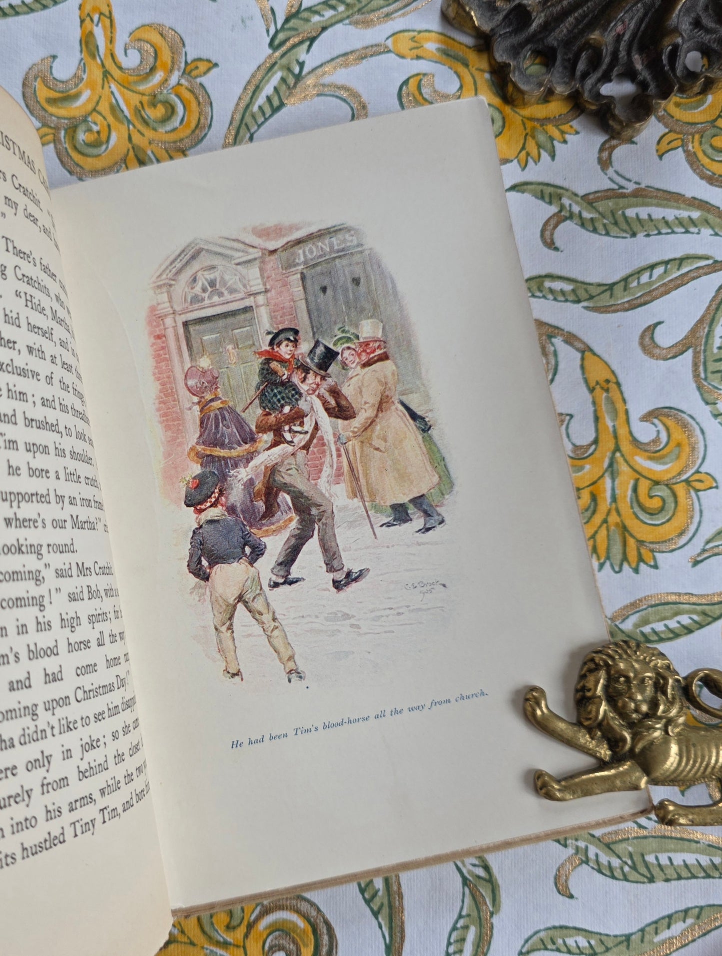 1905 A Christmas Carol by Charles Dickens - Illustrated Antique Christmas Book