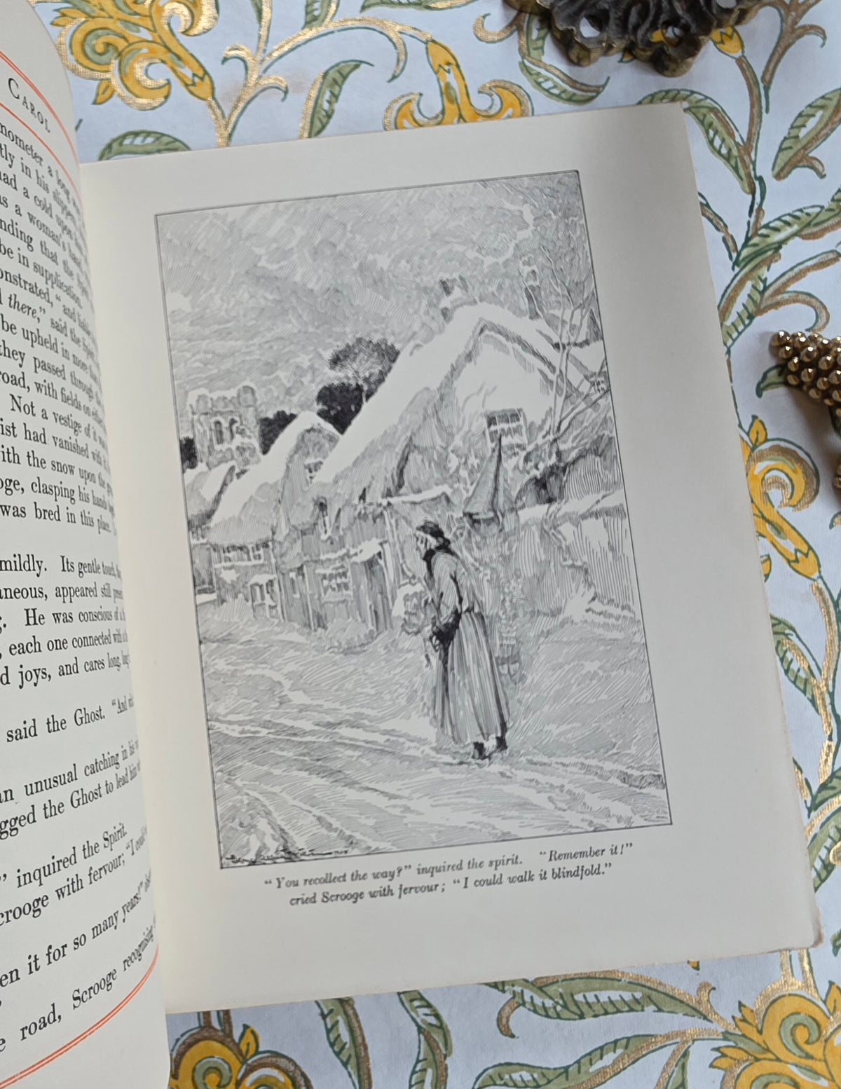 1907 A Christmas Carol and The Cricket on the Heart By Charles Dickens - Illustrated Antique Book