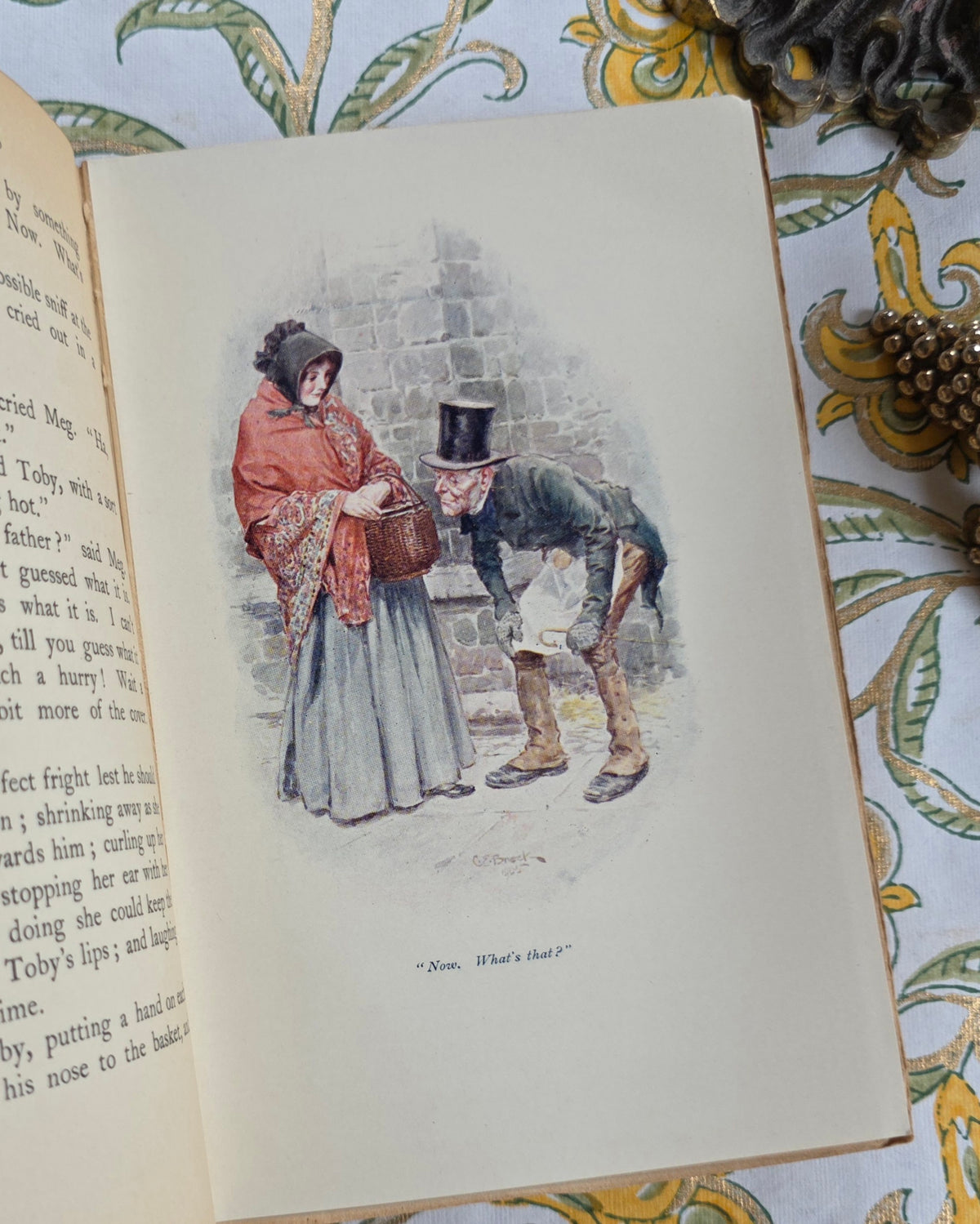 1905 The Chimes by Charles Dickens - Illustrated Antique Christmas Book