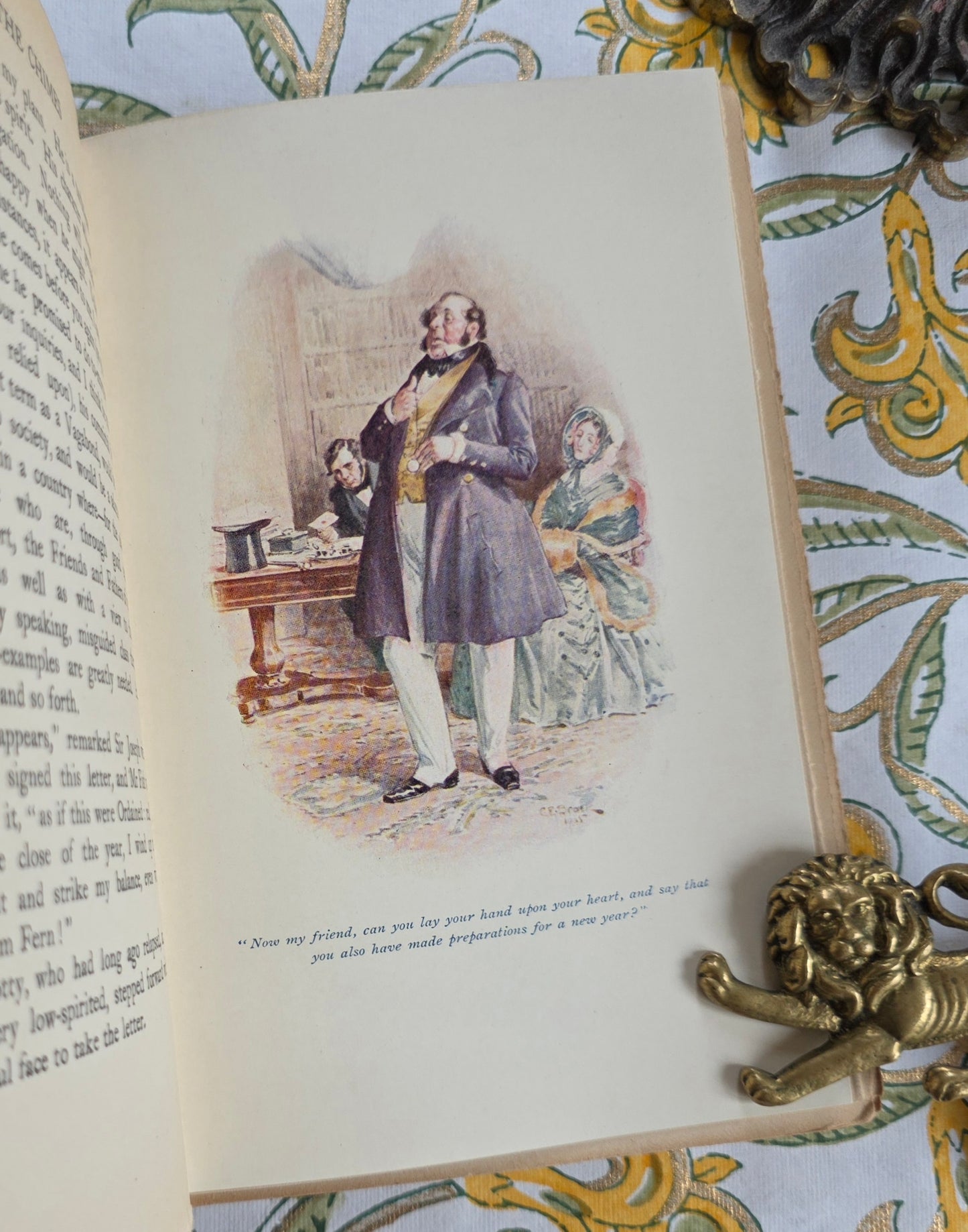 1905 The Chimes by Charles Dickens - Illustrated Antique Christmas Book