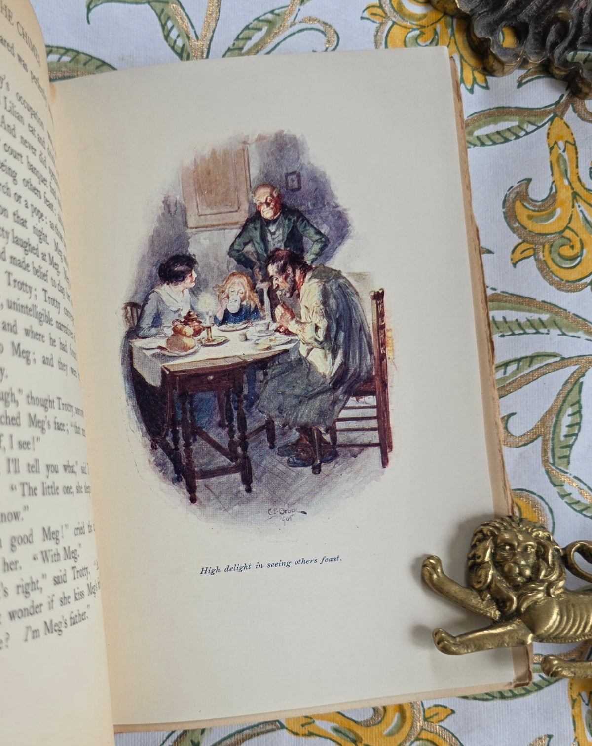 1905 The Chimes by Charles Dickens - Illustrated Antique Christmas Book