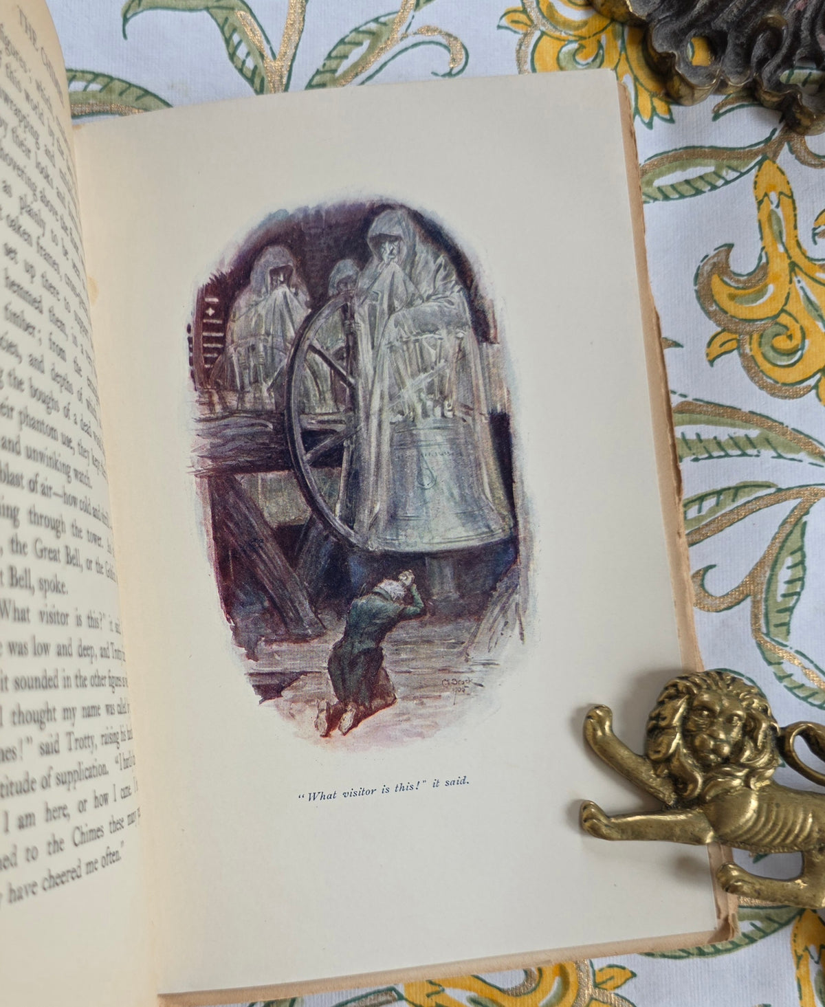 1905 The Chimes by Charles Dickens - Illustrated Antique Christmas Book