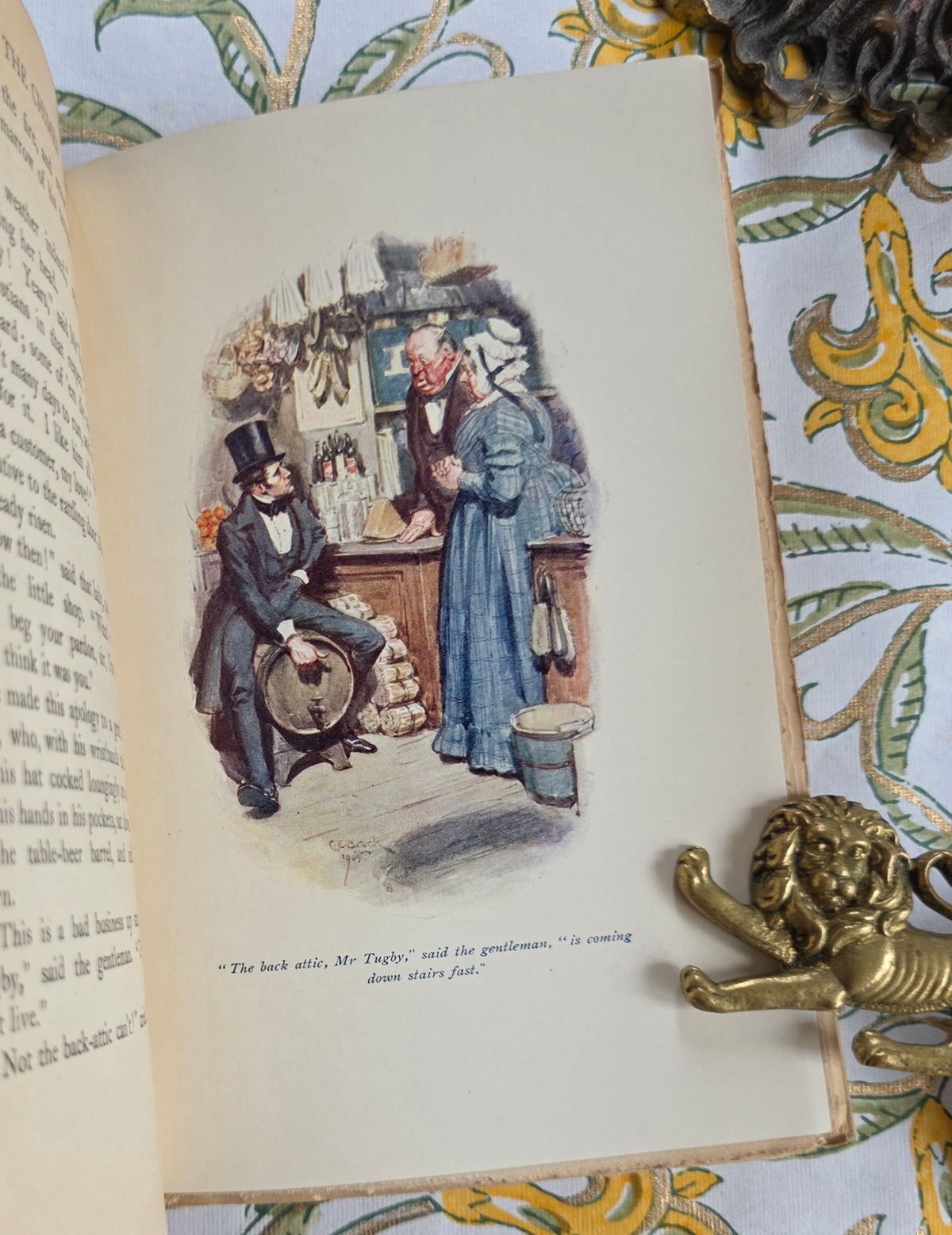 1905 The Chimes by Charles Dickens - Illustrated Antique Christmas Book