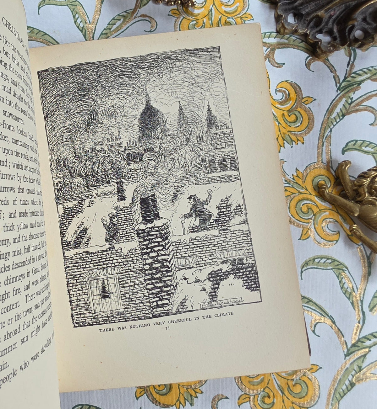 1915 A Christmas Carol by Charles Dickens - Illustrated Antique Christmas Book