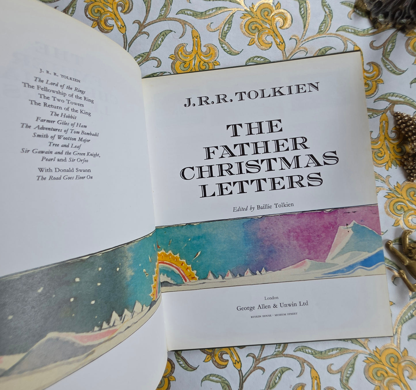 1976 The Father Christmas Letters by JRR Tolkien - Illustrated Vintage Book