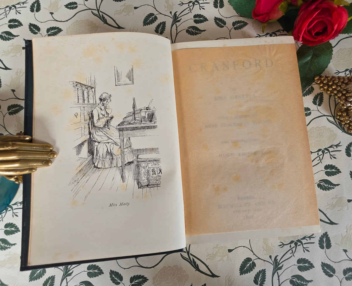 1895 Cranford by Mrs Elizabeth Gaskell - Illustrated Antique Book