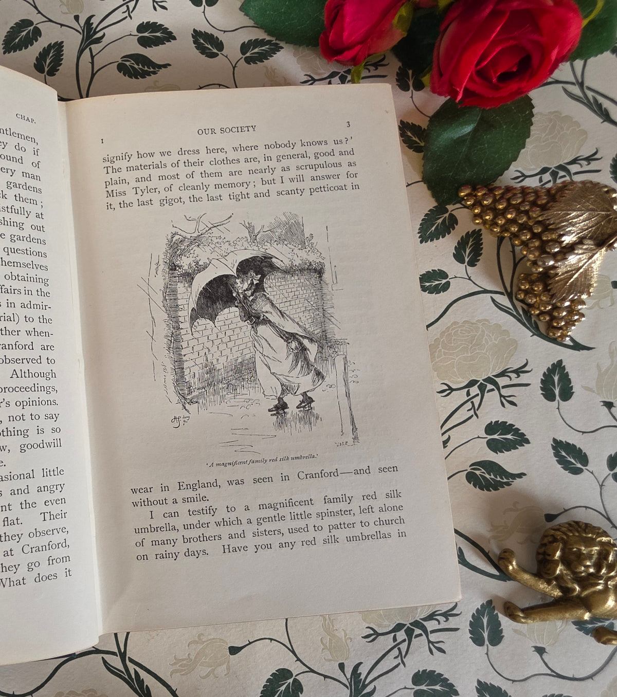 1895 Cranford by Mrs Elizabeth Gaskell - Illustrated Antique Book