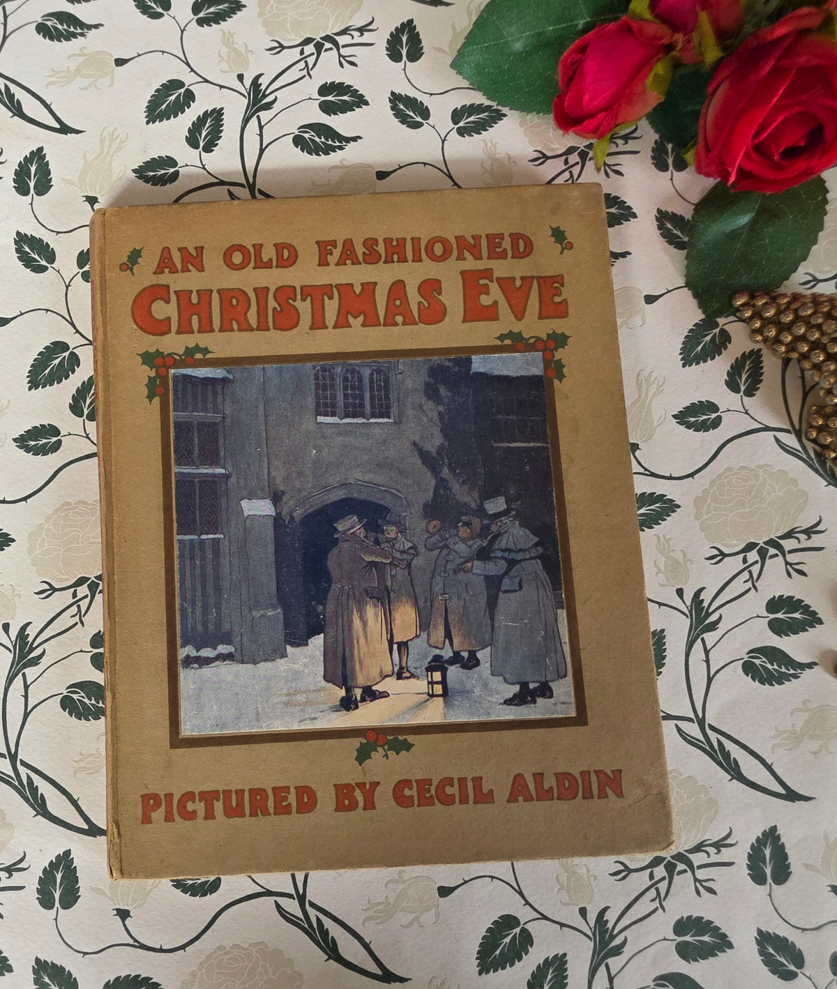 1908 An Old Fashioned Christmas Eve by Washington Irving - Antique Illustrated Book