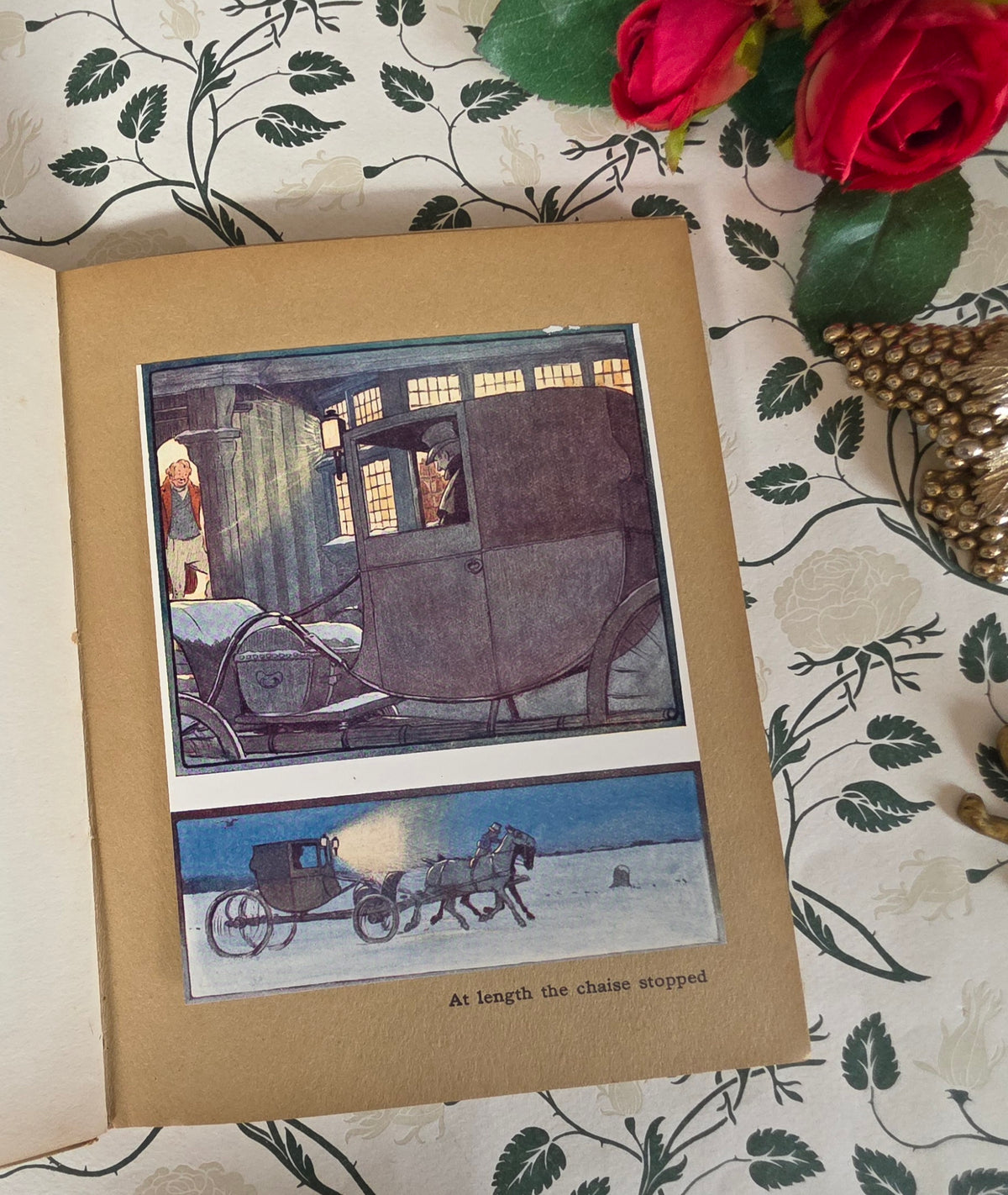 1908 An Old Fashioned Christmas Eve by Washington Irving - Antique Illustrated Book