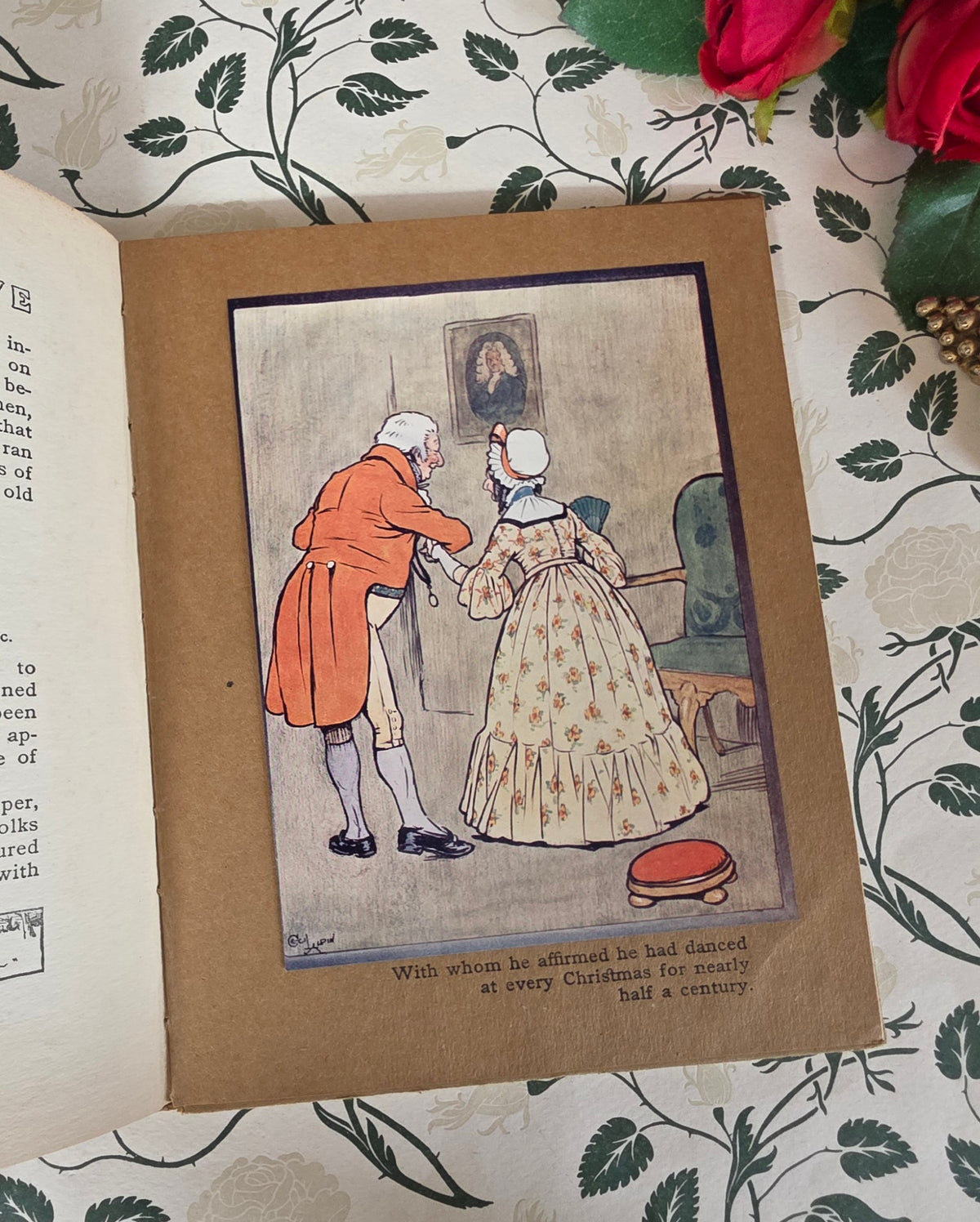 1908 An Old Fashioned Christmas Eve by Washington Irving - Antique Illustrated Book
