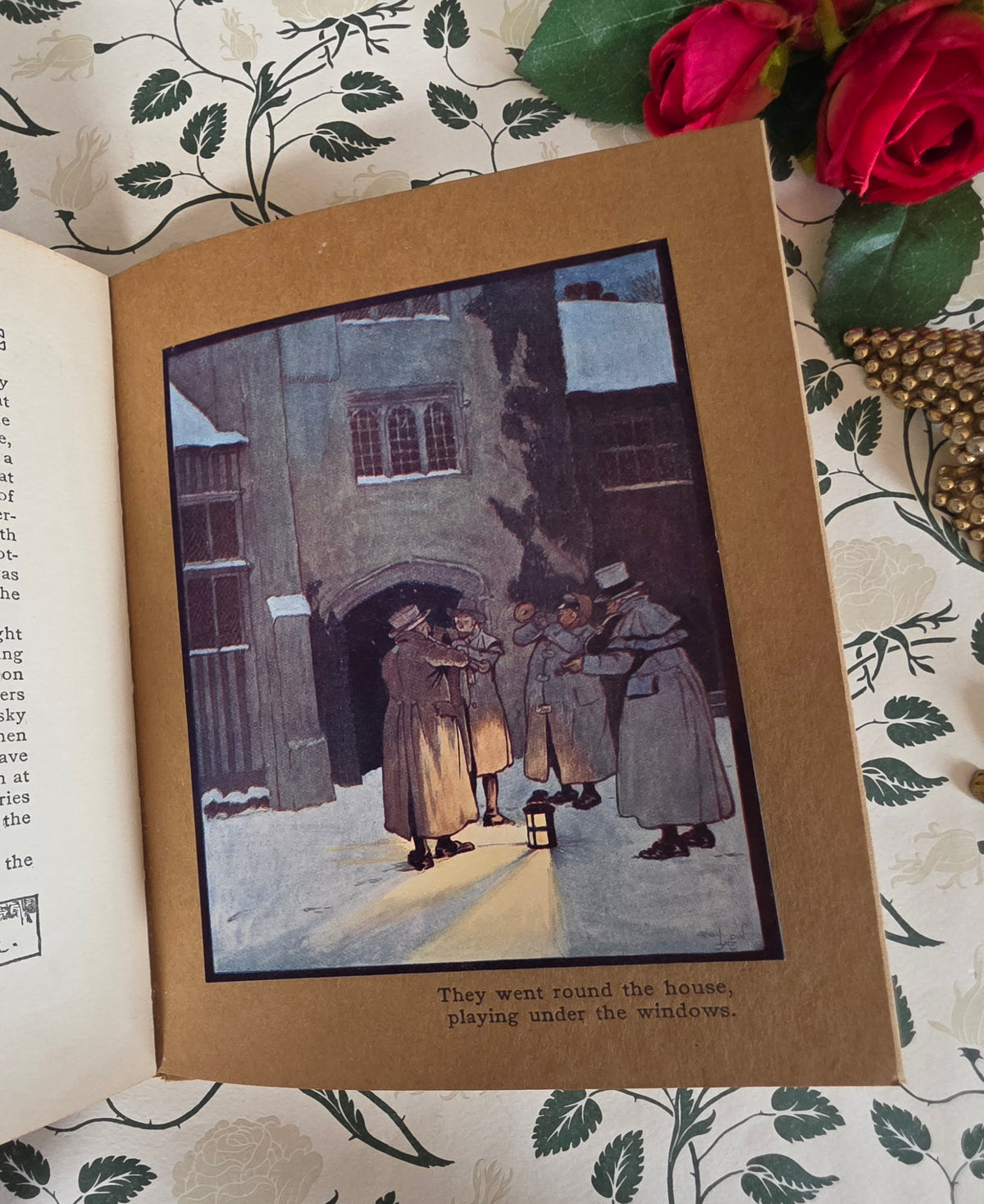 1908 An Old Fashioned Christmas Eve by Washington Irving - Antique Illustrated Book