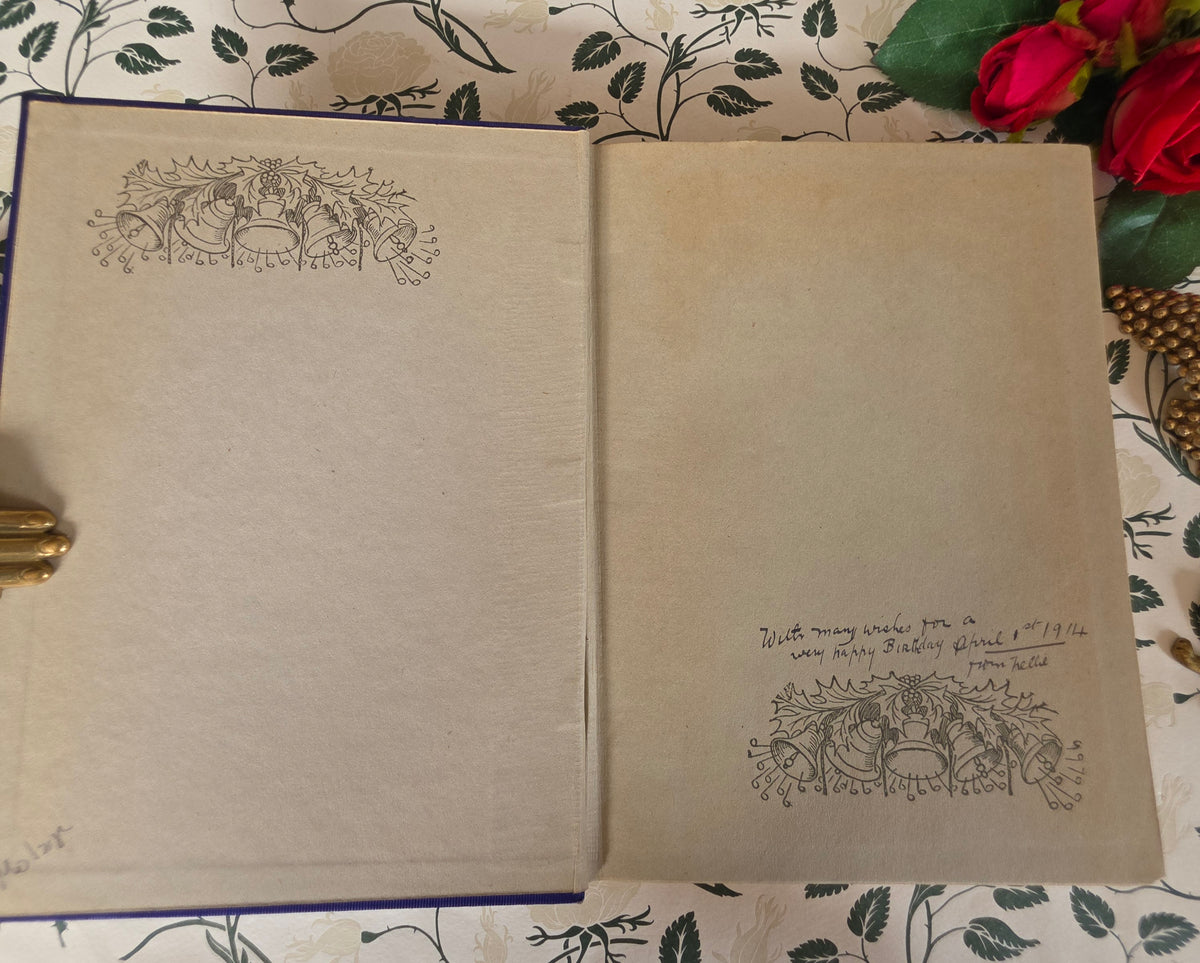 1913 The Chimes by Charles Dickens - One of the Five Christmas Books - Illustrated Antique Book