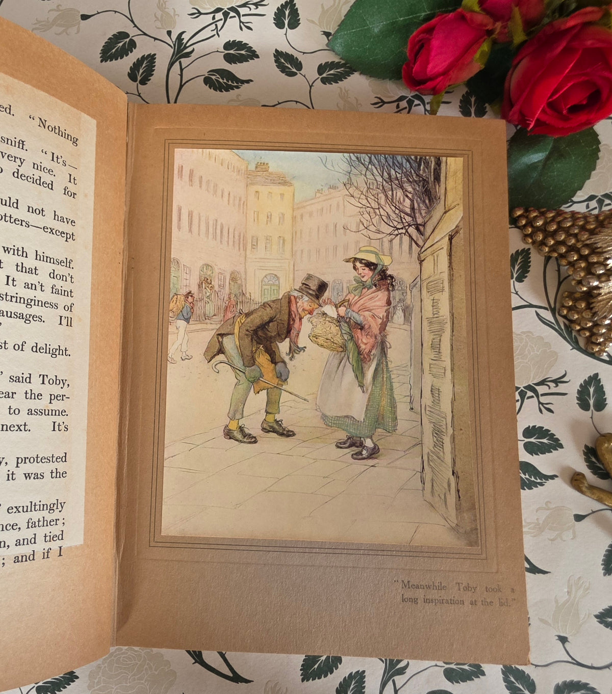 1913 The Chimes by Charles Dickens - One of the Five Christmas Books - Illustrated Antique Book