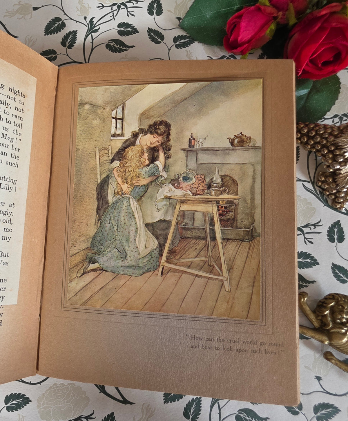 1913 The Chimes by Charles Dickens - One of the Five Christmas Books - Illustrated Antique Book
