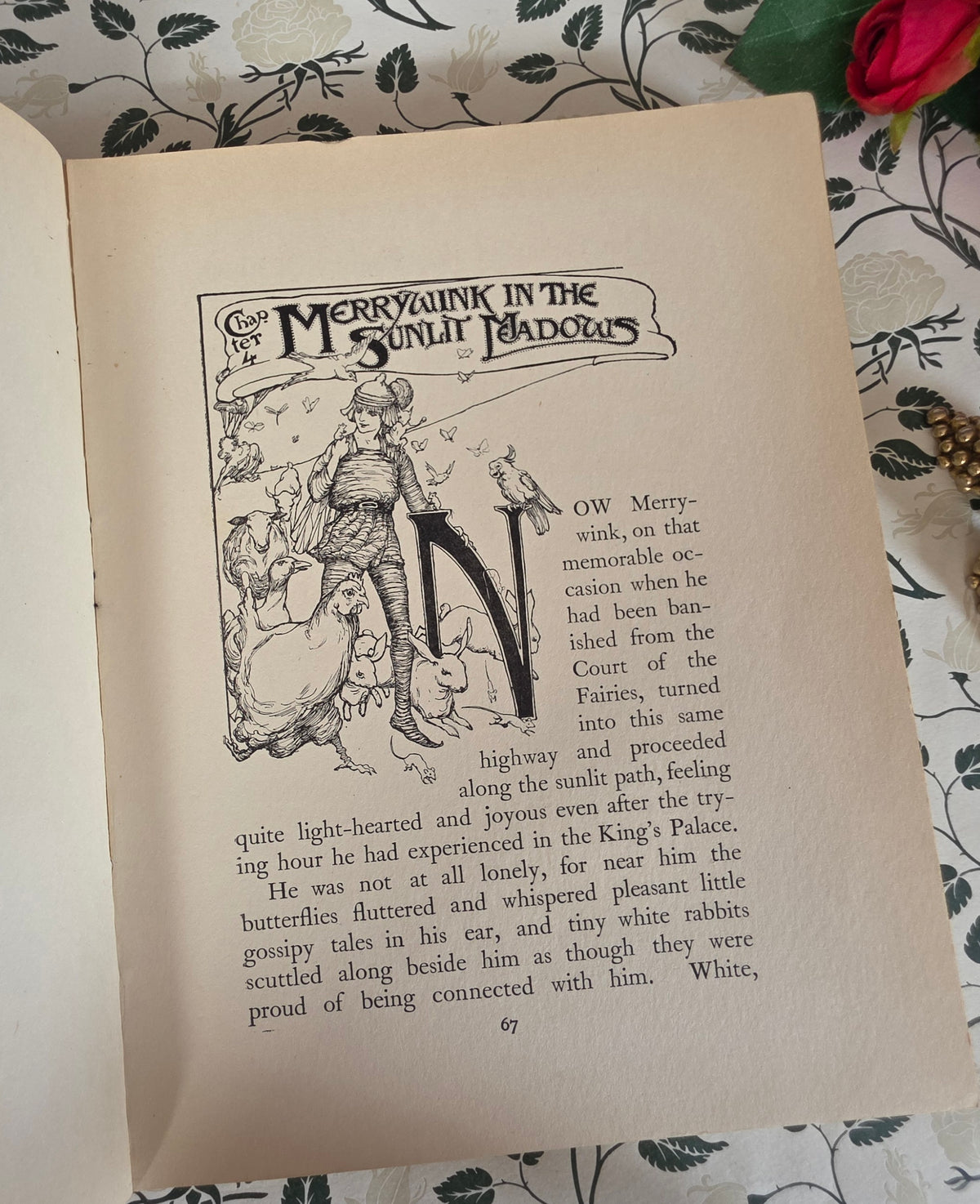 RESERVED 1906 The Adventures of Merrywink by C Gowans Whyte - Illustrated Antique Fairytale Book
