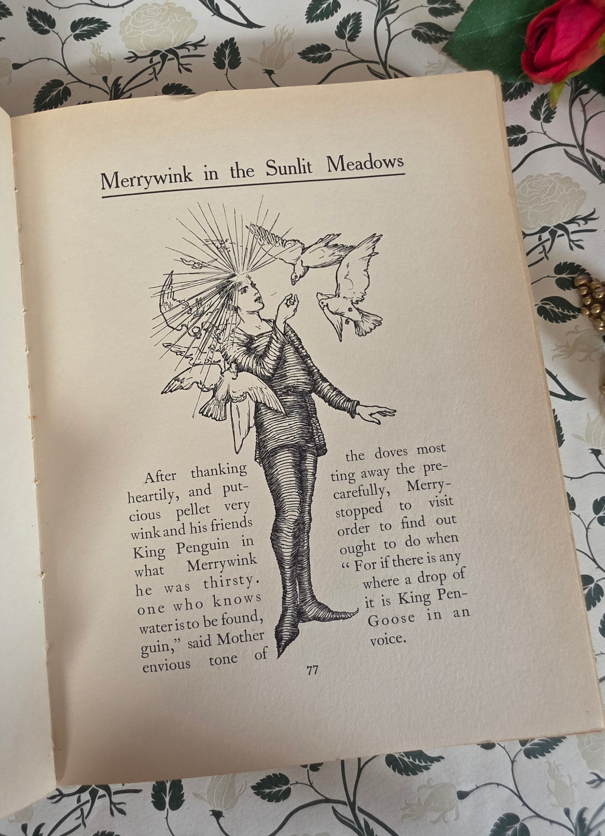 RESERVED 1906 The Adventures of Merrywink by C Gowans Whyte - Illustrated Antique Fairytale Book
