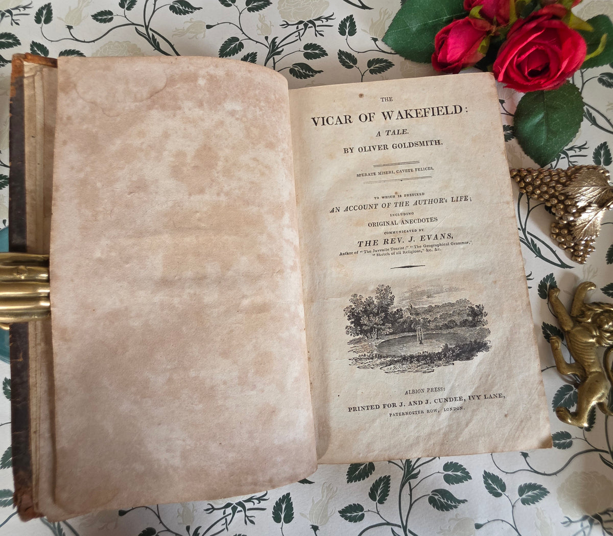 1812 RESCUE COPY - The Vicar of Wakefield by Oliver Goldsmith - Engraved Plates