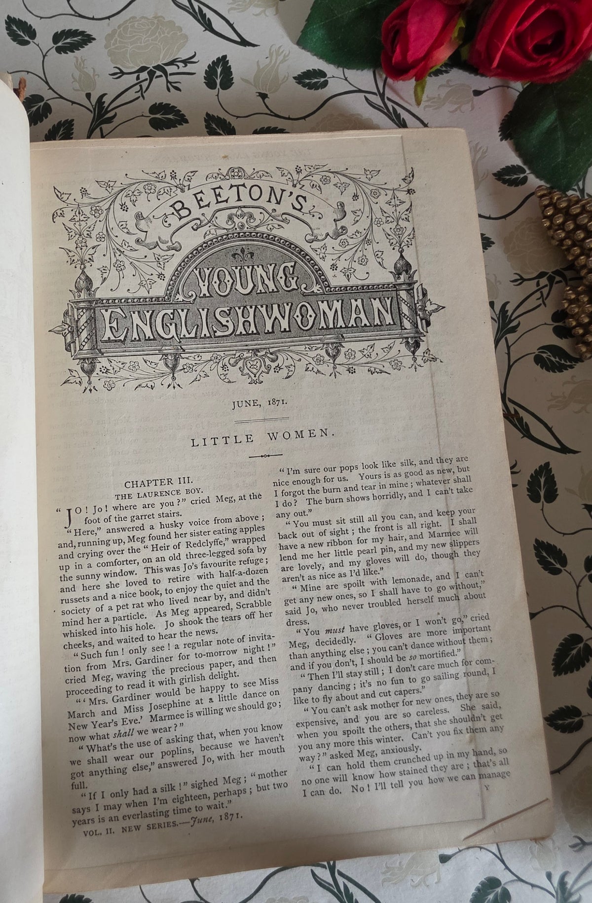 1871 RESCUE COPY of The Young Englishwoman - Includes Very Early Serialisation of Little Women