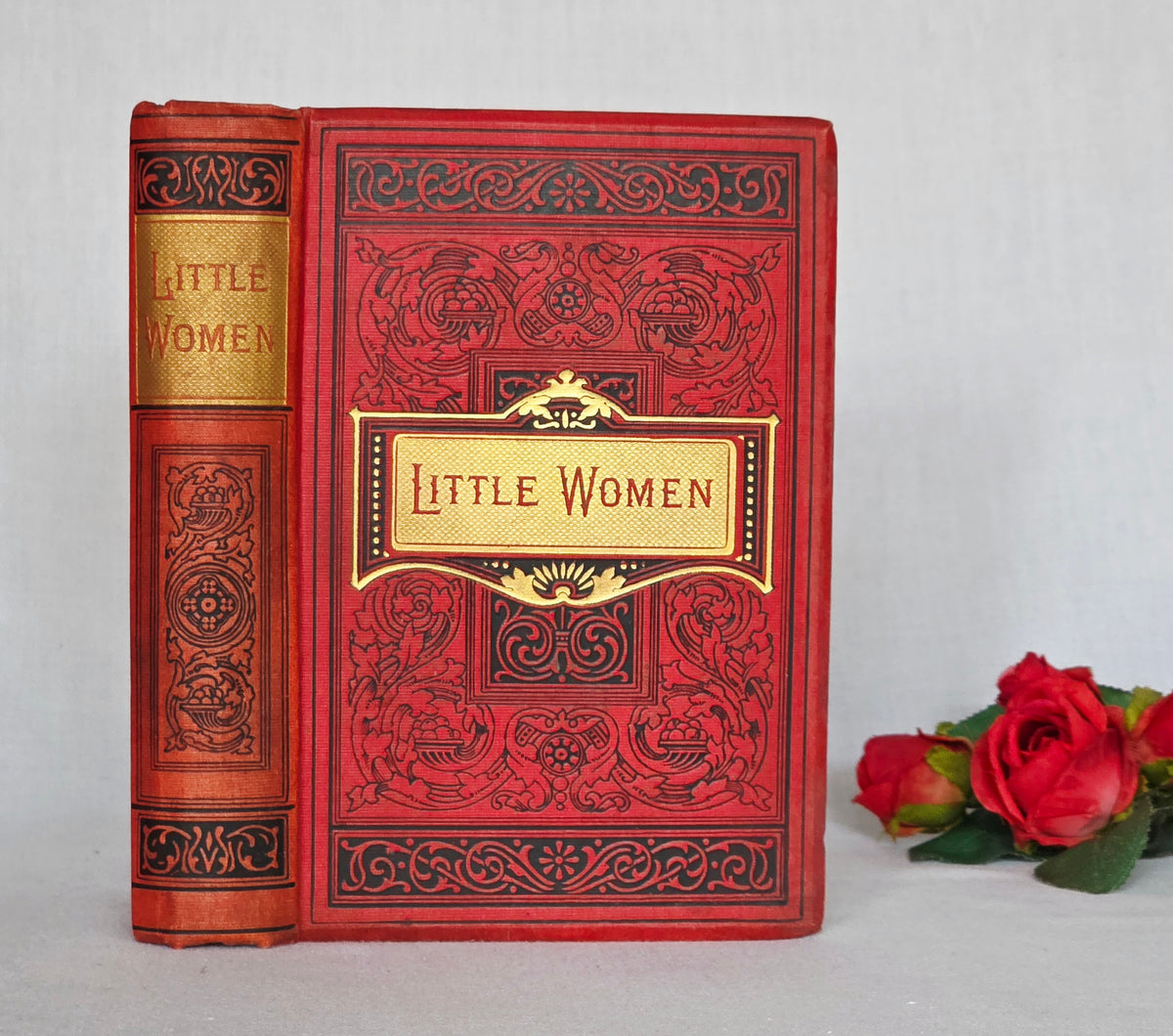 1880s Little Women or Little Women Good Wives by Louisa May Alcott - Illustrated Antique Book