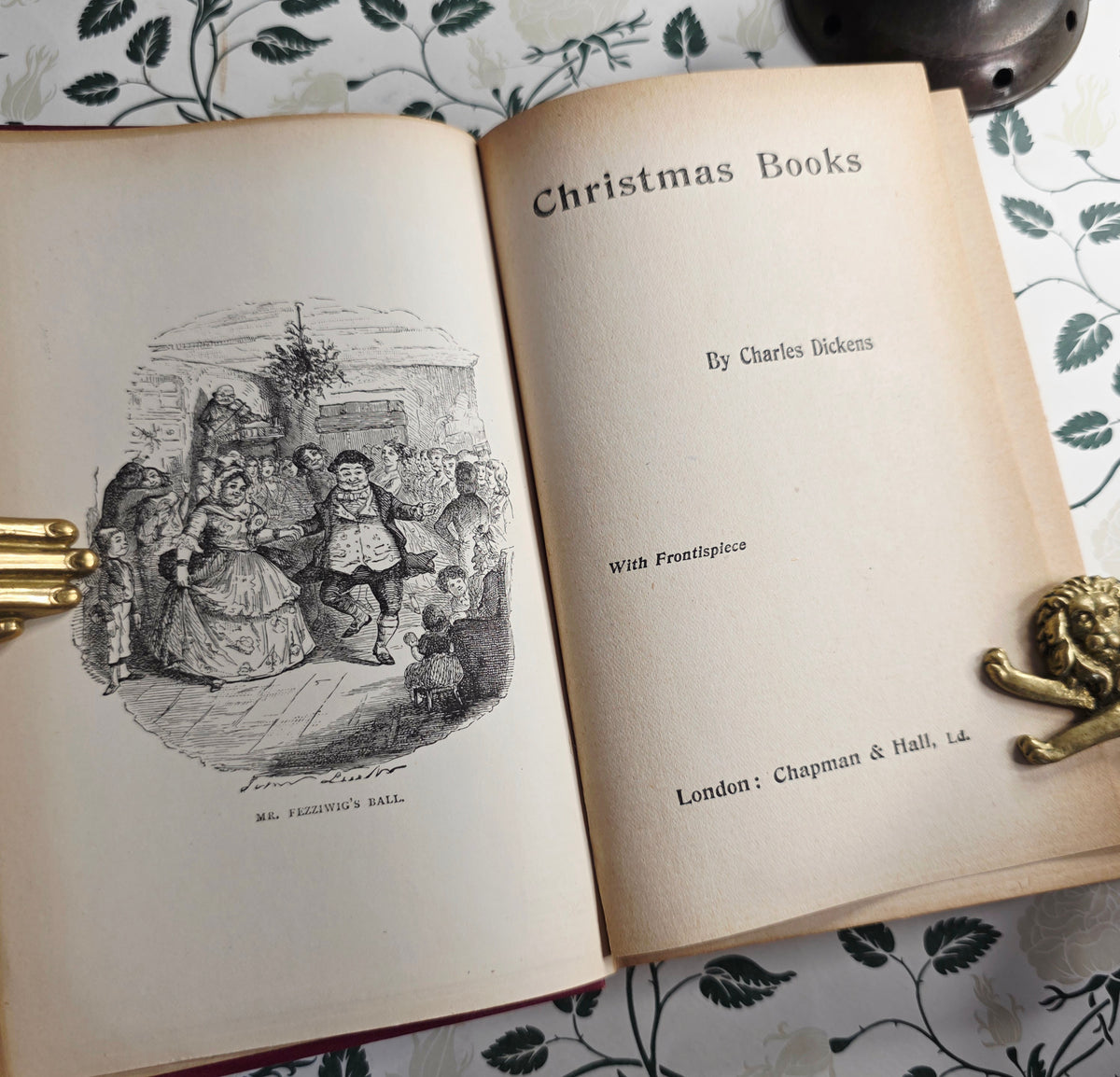 1880 Christmas Books by Charles Dickens - Antique Book