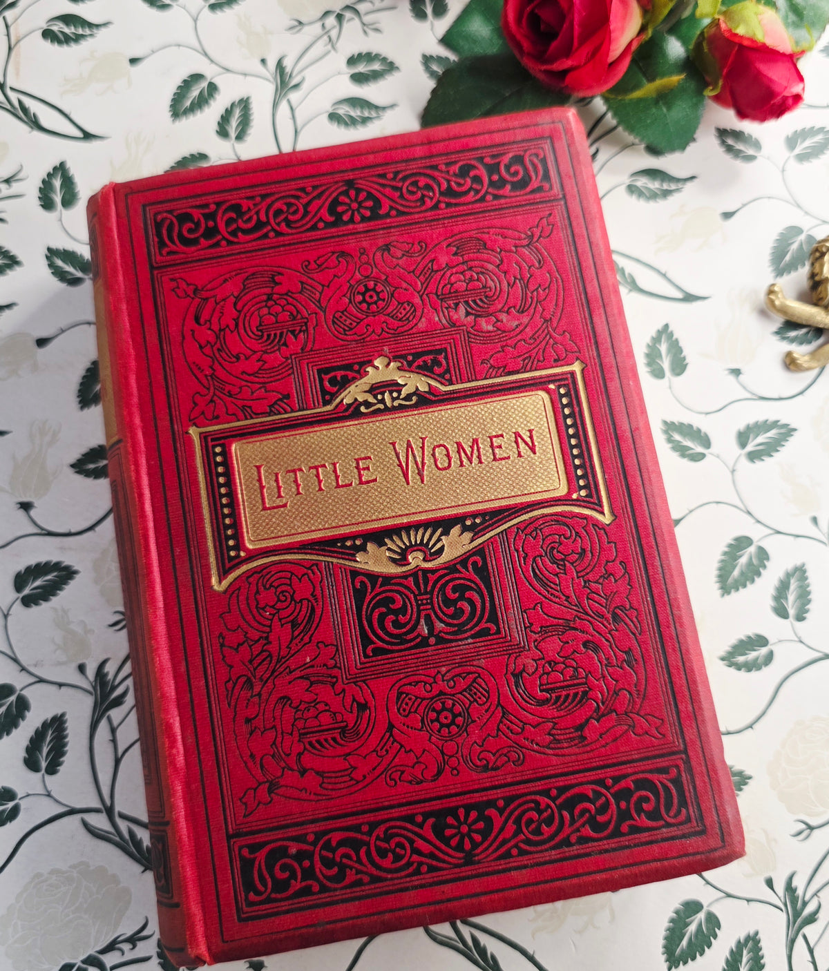 1880s Little Women or Little Women Good Wives by Louisa May Alcott - Illustrated Antique Book