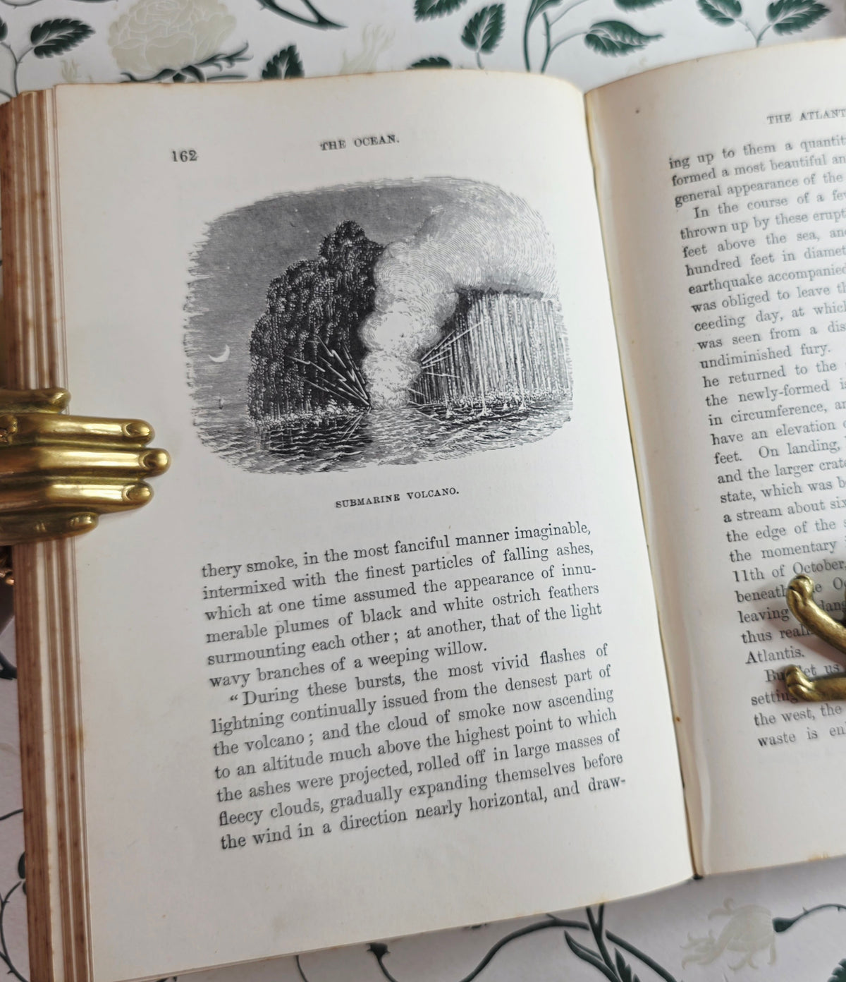 1860 The Ocean by PH Gosse - Illustrated Antique Book
