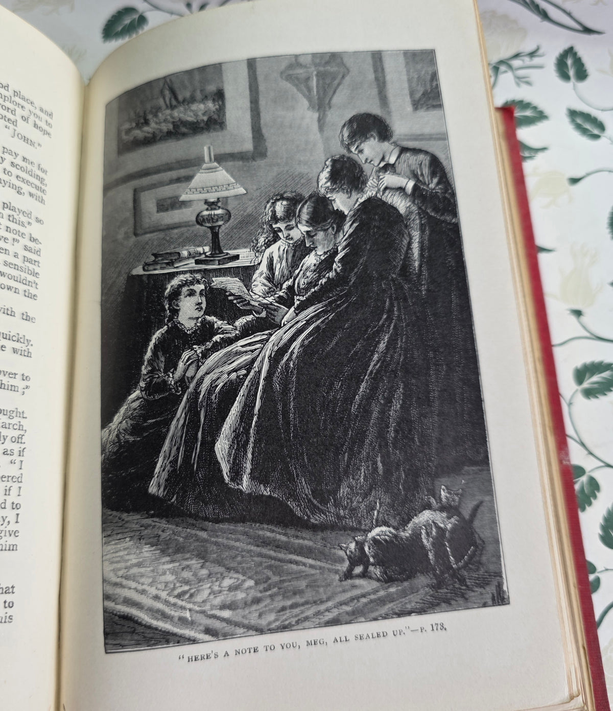 1880s Little Women or Little Women Good Wives by Louisa May Alcott - Illustrated Antique Book