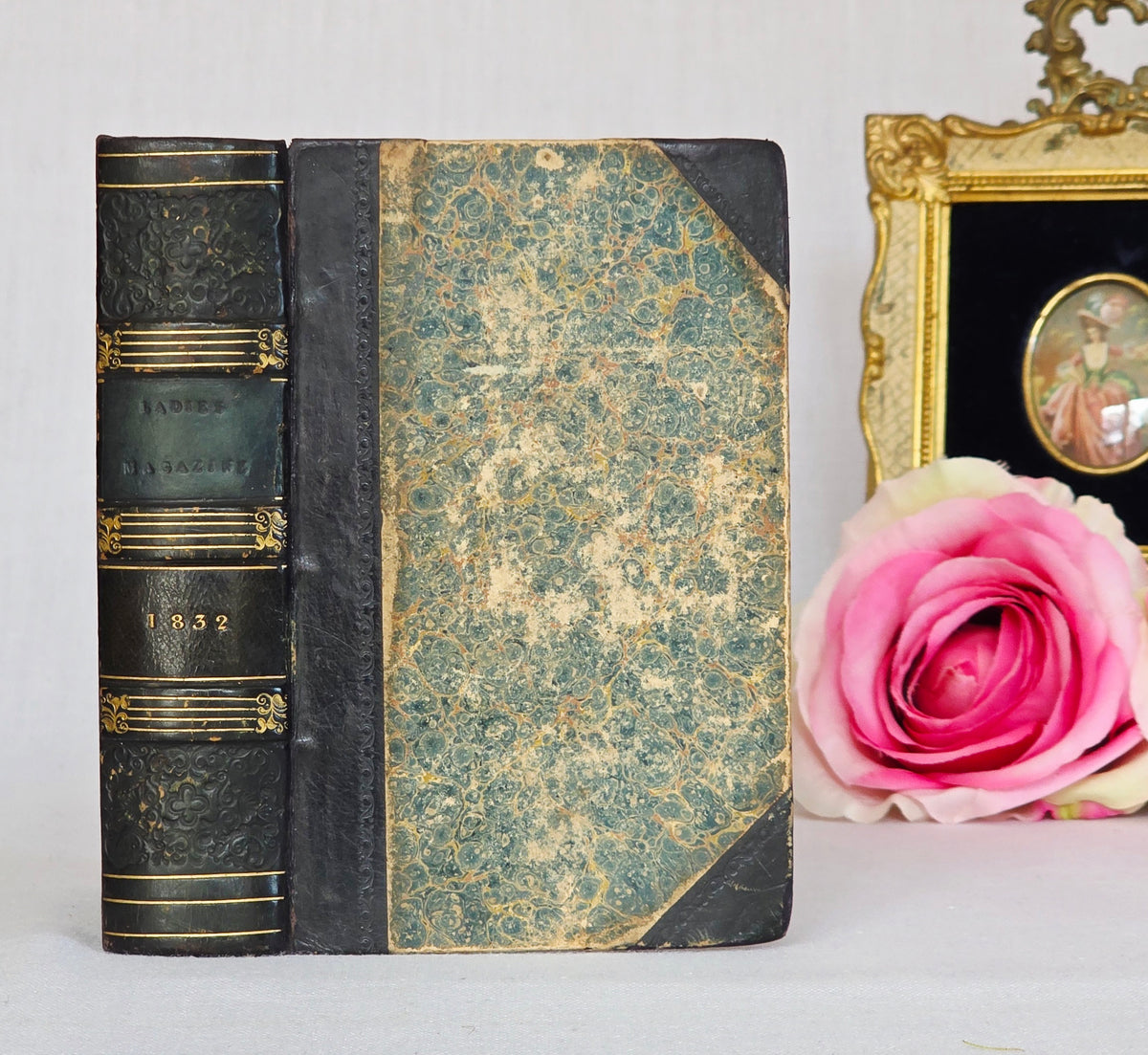 1832 The Ladies' Pocket Magazine (Complete Parts I and II) - Illustrated Antique Book