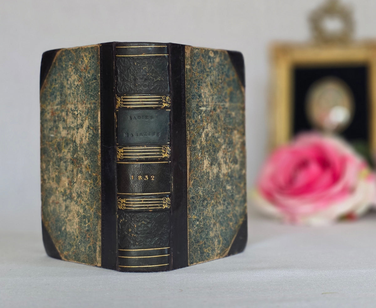 1832 The Ladies' Pocket Magazine (Complete Parts I and II) - Illustrated Antique Book