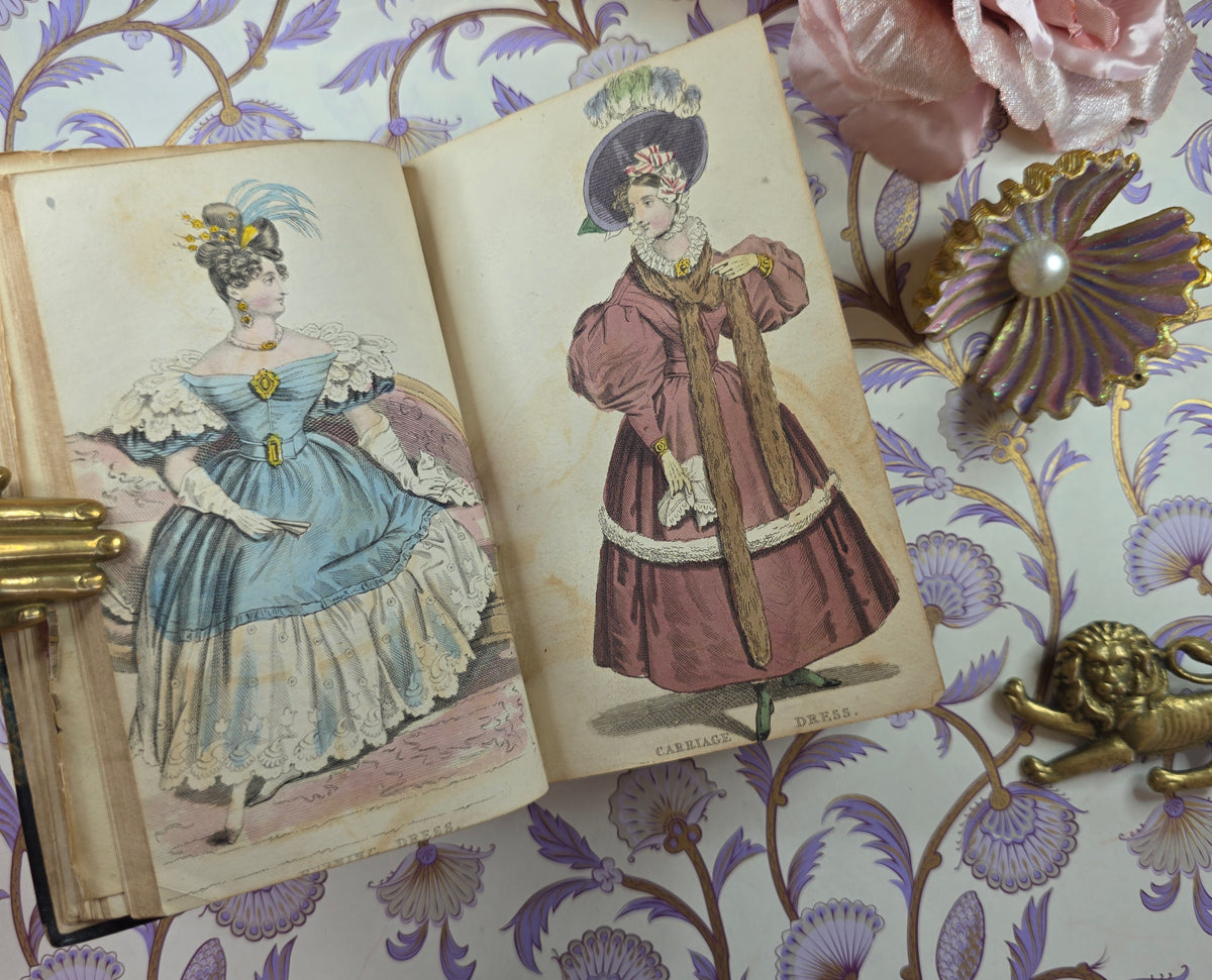 1832 The Ladies' Pocket Magazine (Complete Parts I and II) - Illustrated Antique Book
