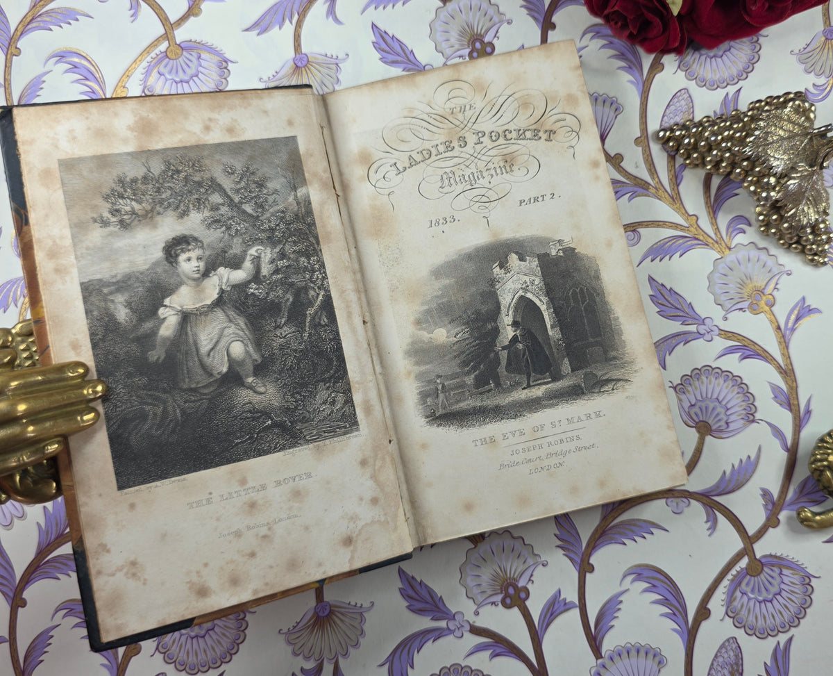 1833 The Ladies' Pocket Magazine Pt II - Illustrated Antique Book