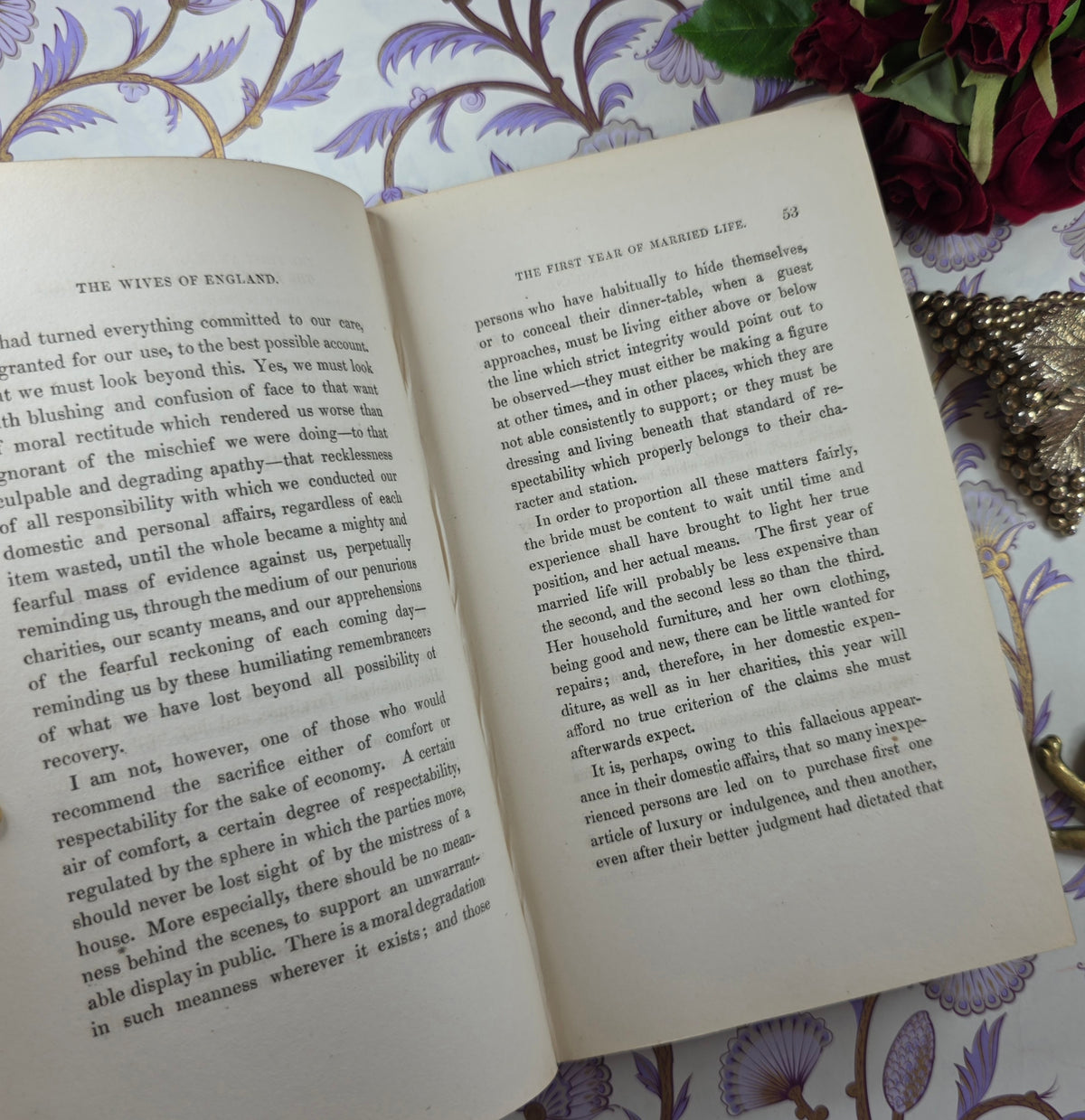 1843 The Wives of England by SS Ellis - Antique Guide Book