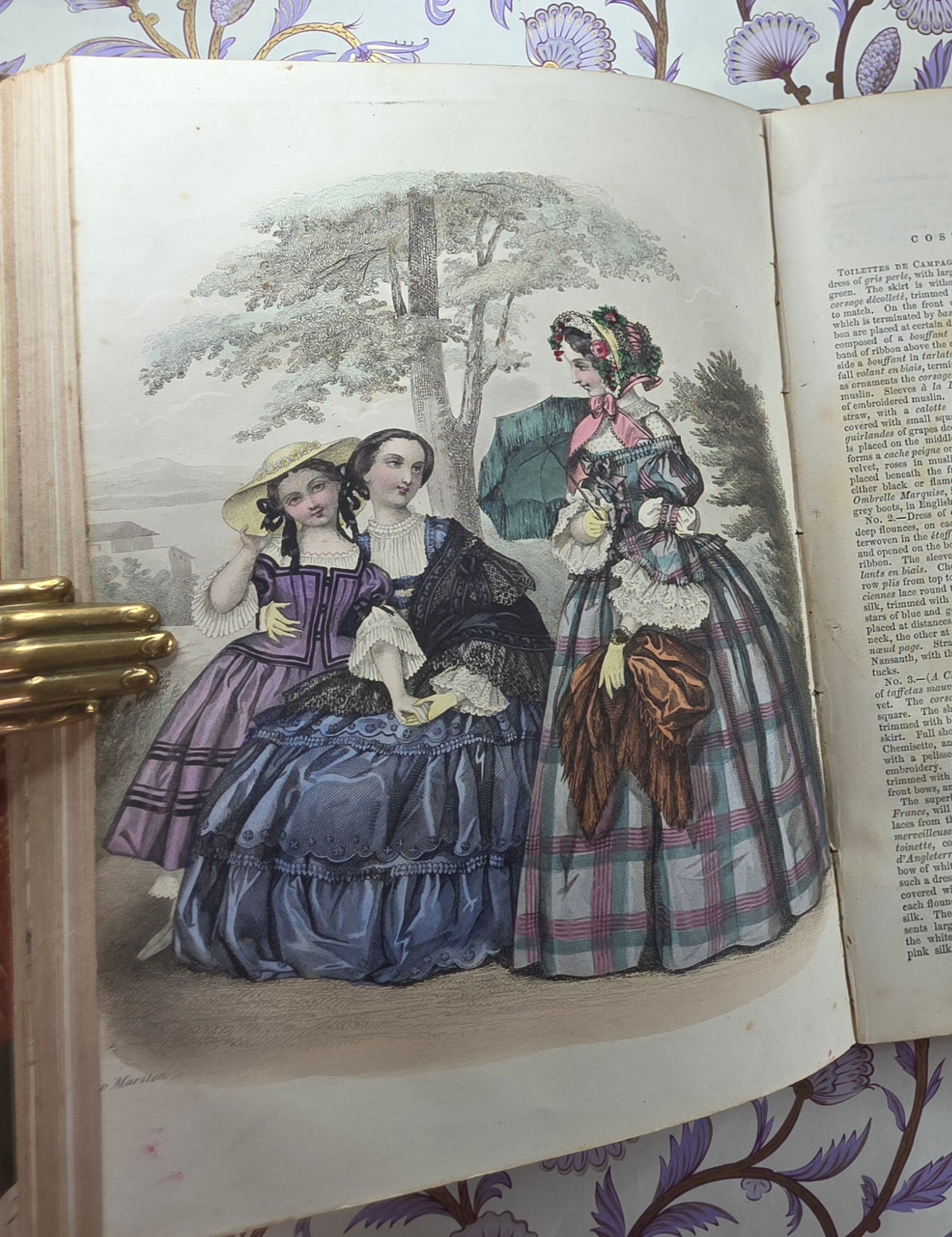 1854 The Ladies' Companion and Monthly Magazine - Illustrated Antique Book