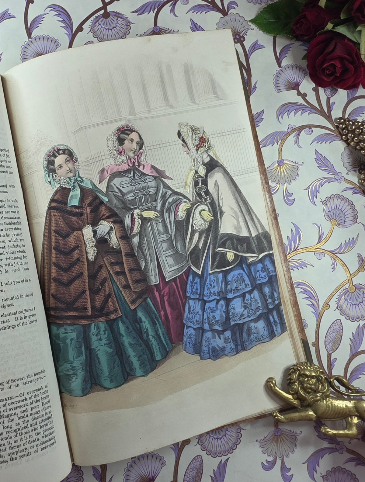 1854 The Ladies' Companion and Monthly Magazine - Illustrated Antique Book