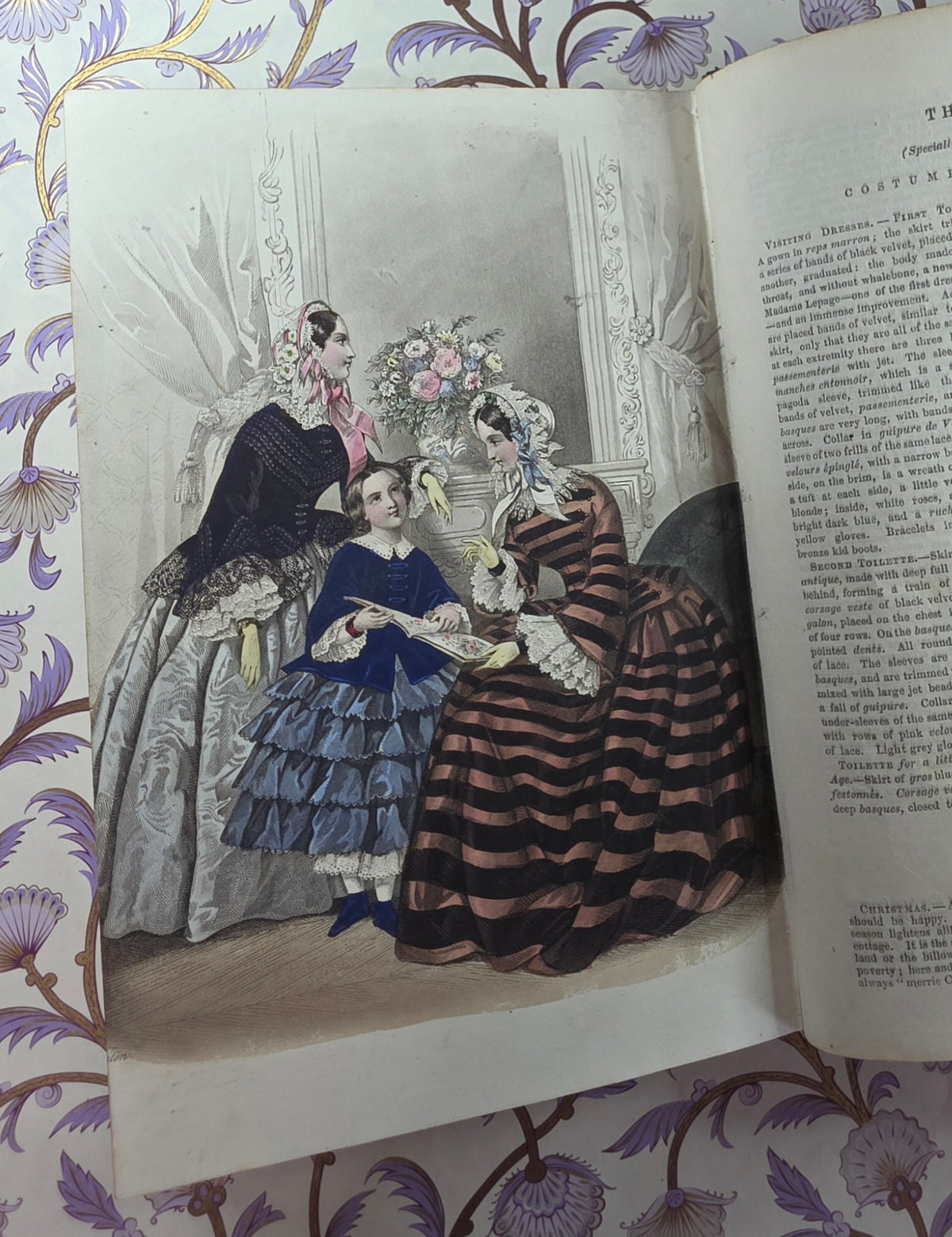 1854 The Ladies' Companion and Monthly Magazine - Illustrated Antique Book