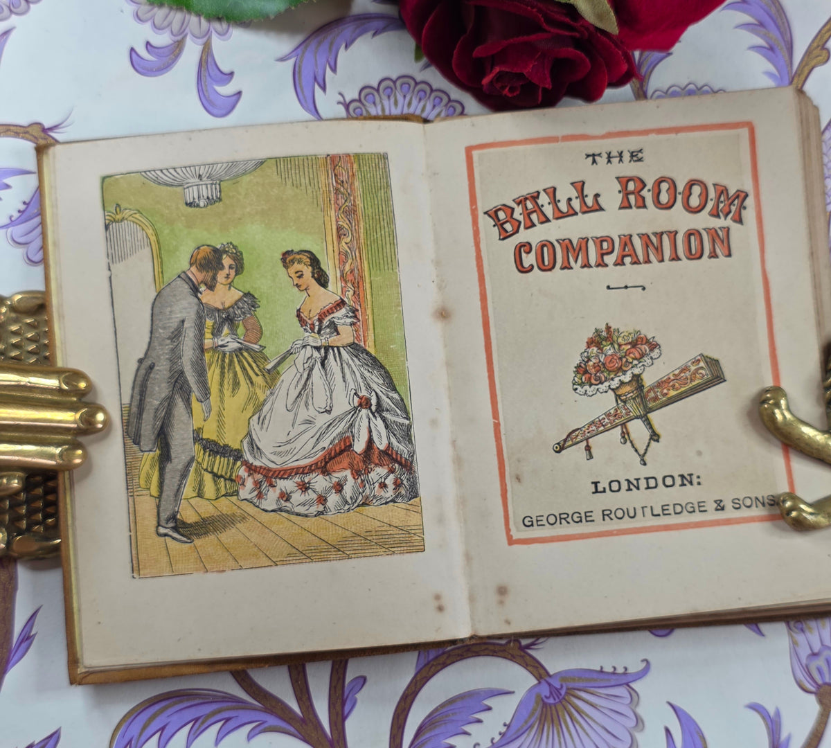 Ball-Room Companion - Miniature Library - Antique Guide Book - Scarce