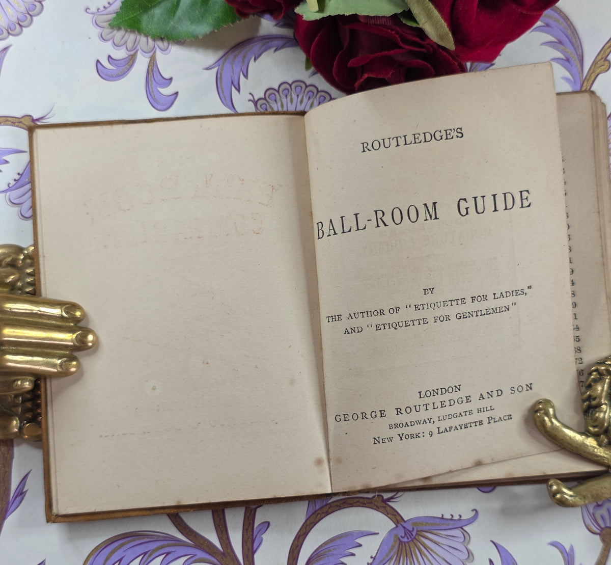 Ball-Room Companion - Miniature Library - Antique Guide Book - Scarce