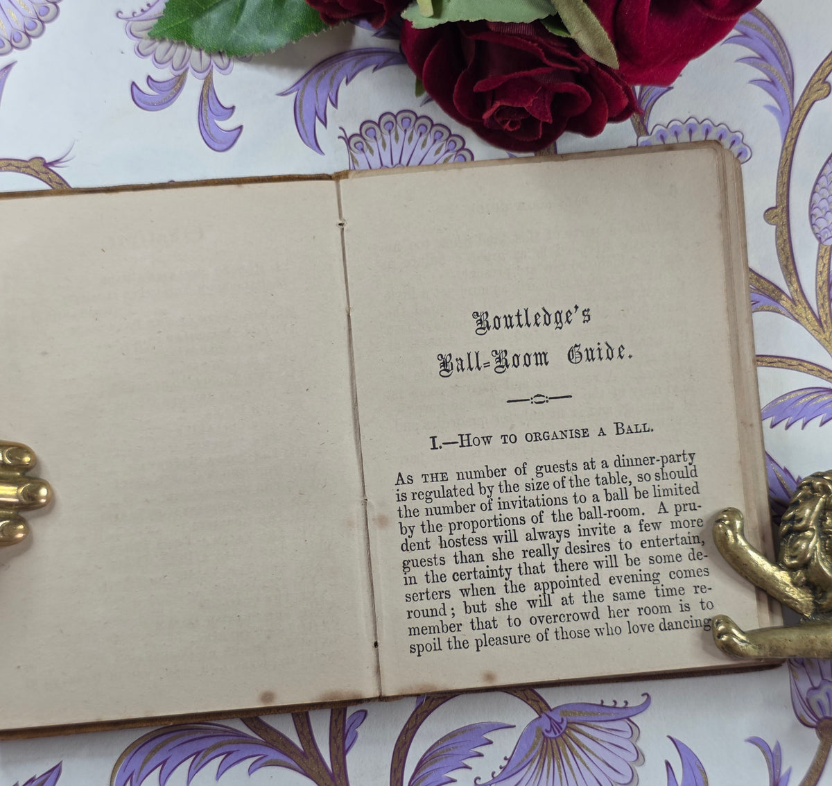 Ball-Room Companion - Miniature Library - Antique Guide Book - Scarce