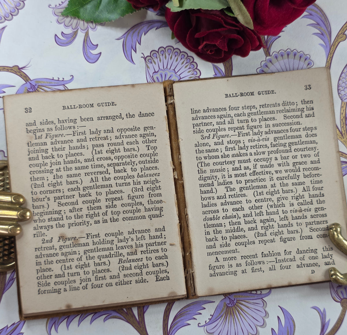 Ball-Room Companion - Miniature Library - Antique Guide Book - Scarce