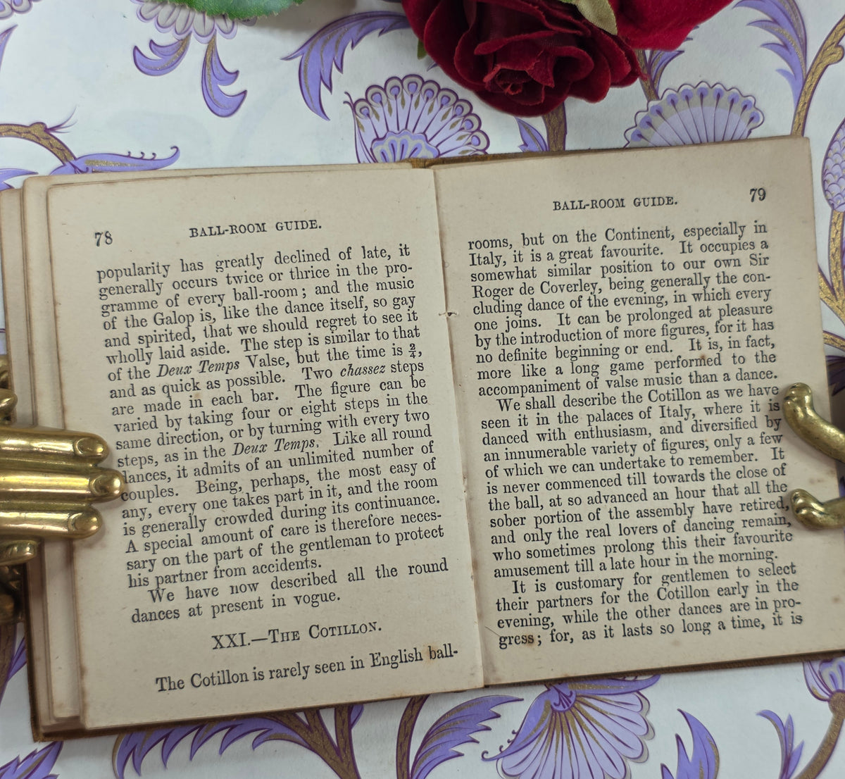 Ball-Room Companion - Miniature Library - Antique Guide Book - Scarce