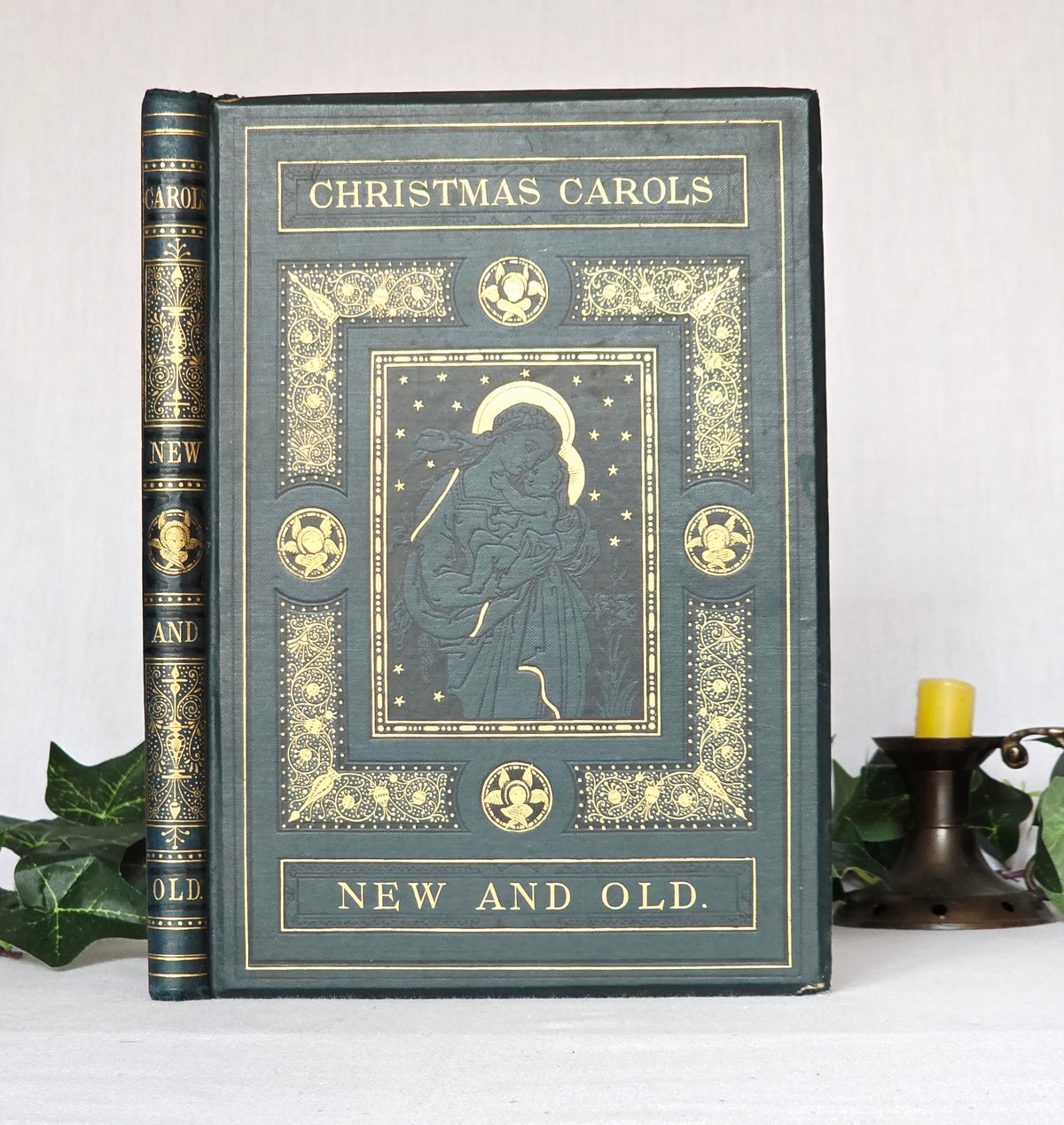 1870s Christmas Carols New and Old - Illustrated Antique Music Book
