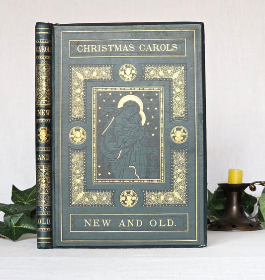 1870s Christmas Carols New and Old - Illustrated Antique Music Book