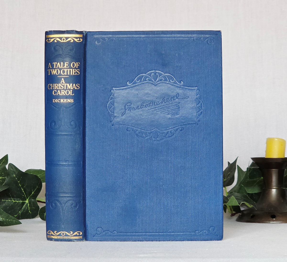 A Christmas Carol & A Tale of Two Cities by Charles Dickens - Illustrated Vintage Book
