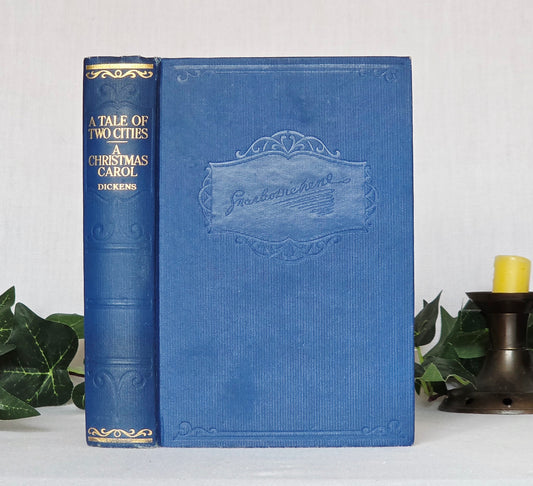 A Christmas Carol & A Tale of Two Cities by Charles Dickens - Illustrated Vintage Book